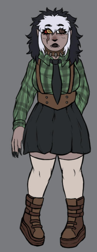 Uncolored Halfbody + Human Example